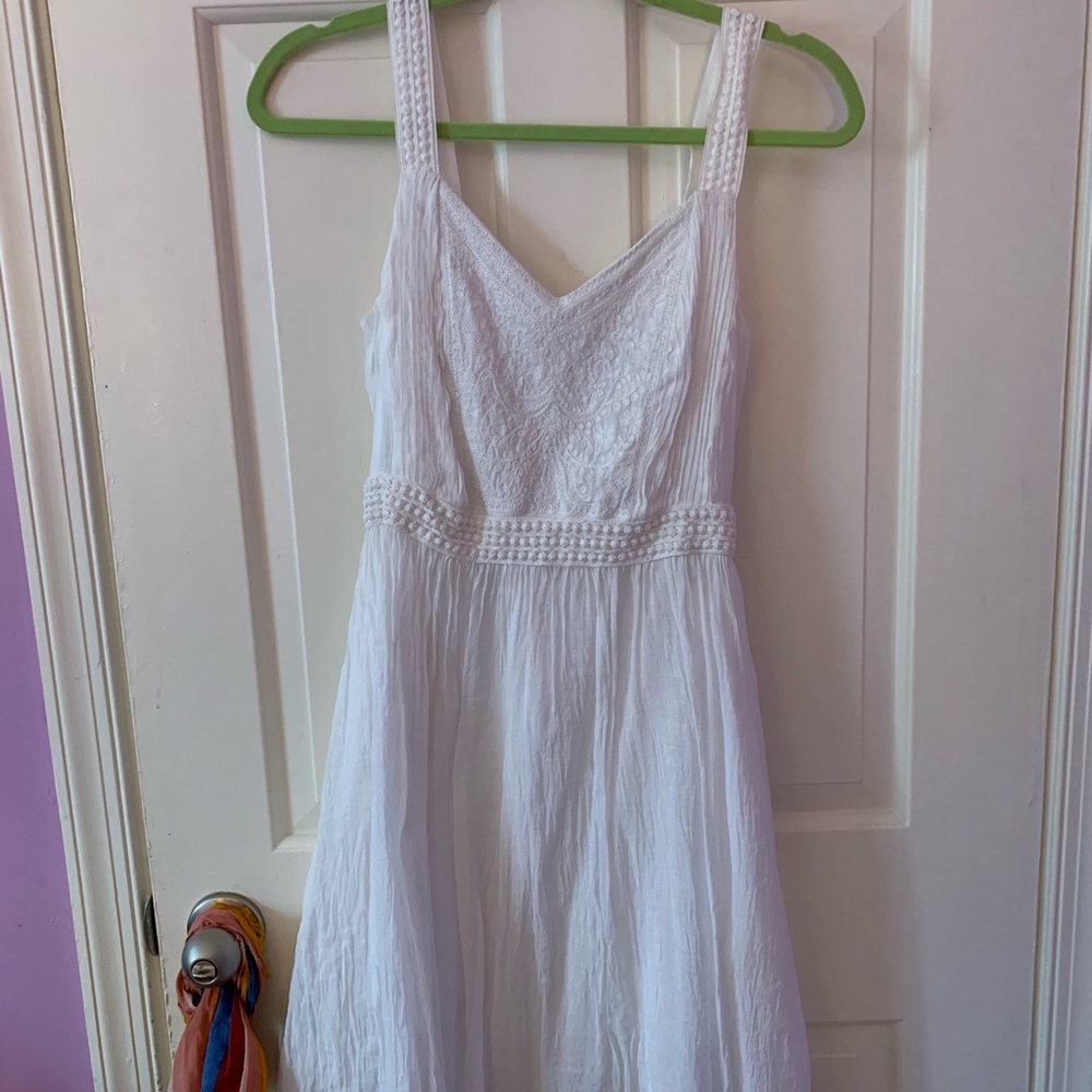 White Ann Taylor sun dress